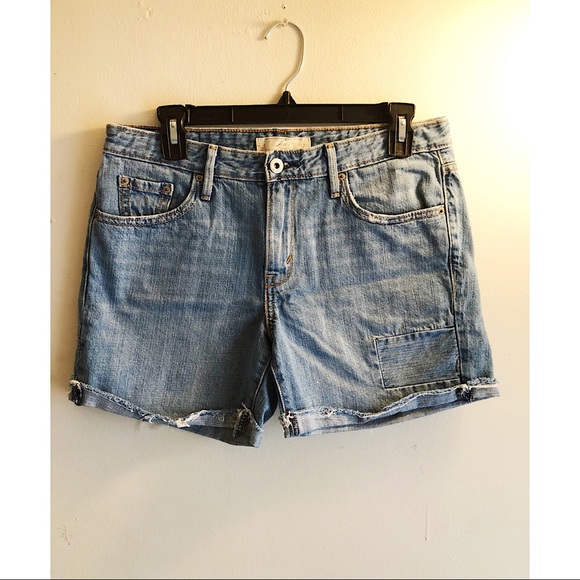 levi's cuffed denim shorts